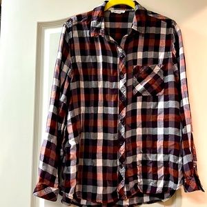 BeachLunchLounge flannel button down - size large